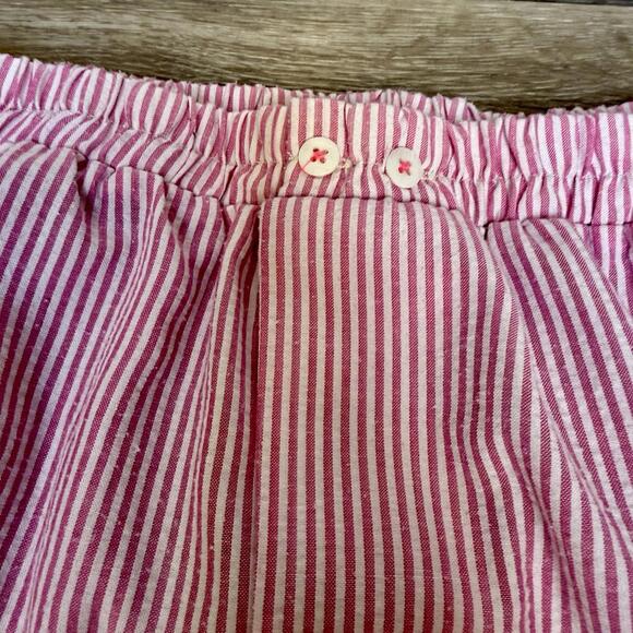 Free People Intimately Pink Stripe Seersucker Gauzy Boxer Shorts Size M - Picture 3 of 7